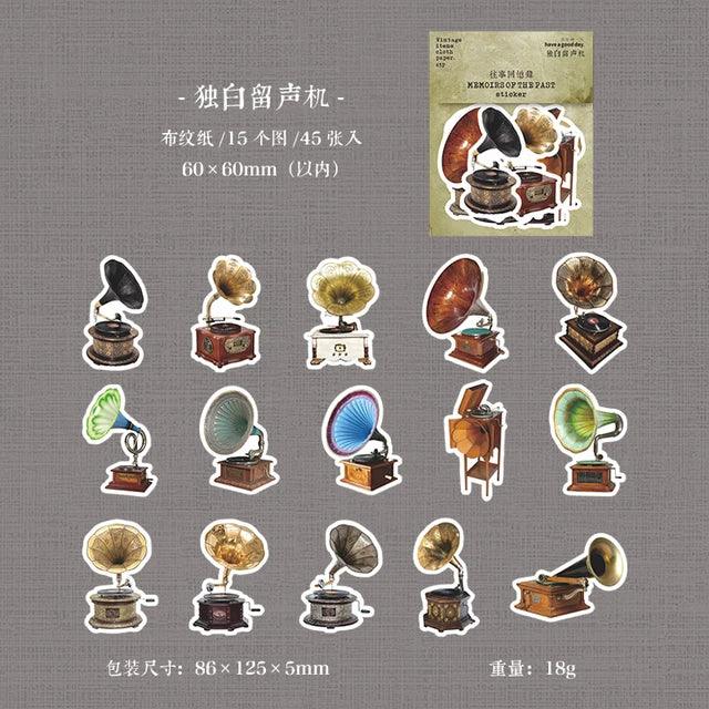 Memories of the past Series Stationery Stickers - Journal Carnival