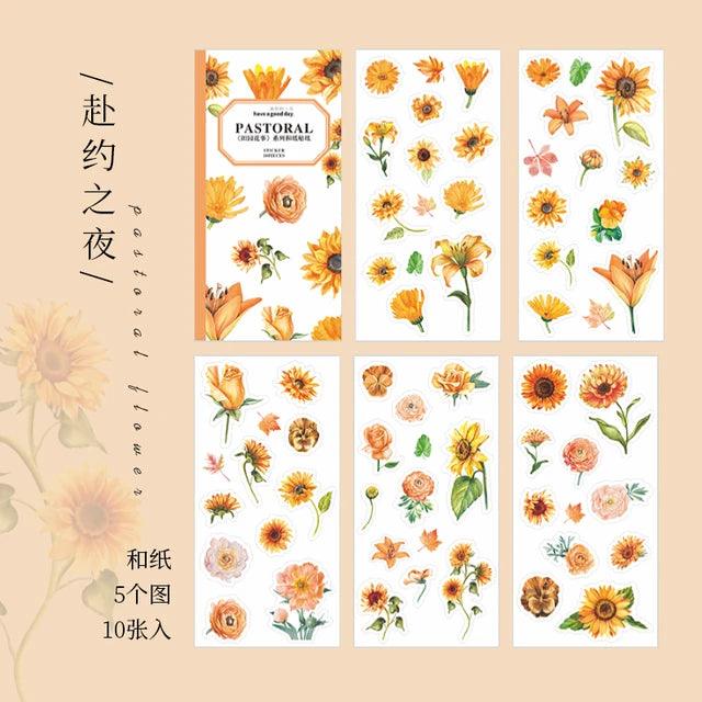 Flower Washi Sticker Book - Journal Carnival