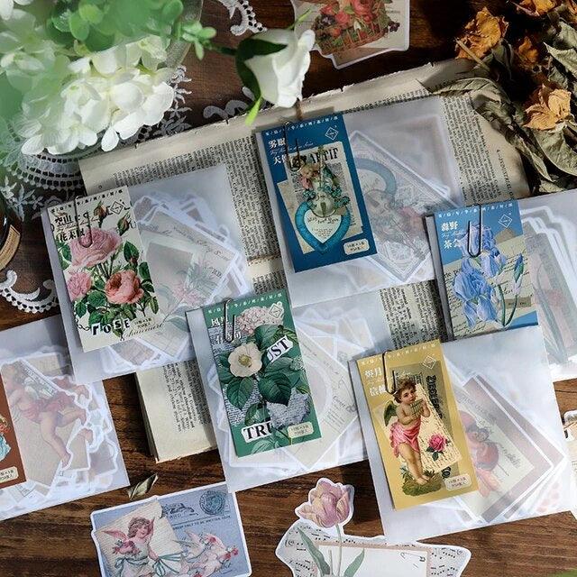 Flower Letter Memo Stickers - Journal Carnival