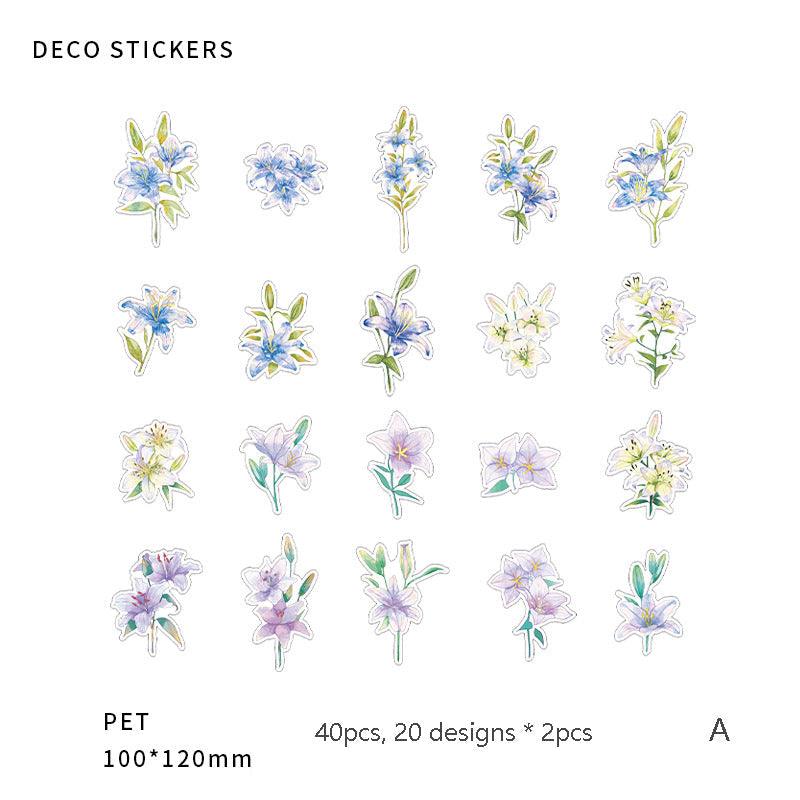 Pet Flower Stickers - Journal Carnival