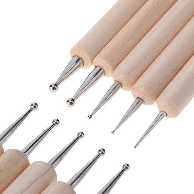 Wooden Dotting Pen Marbleizing Tool - Journal Carnival