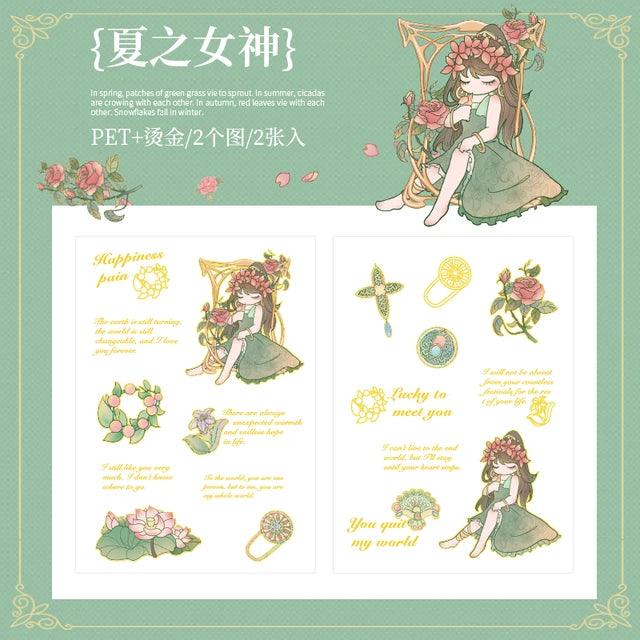 Forest Fairy Series Stickers - Journal Carnival