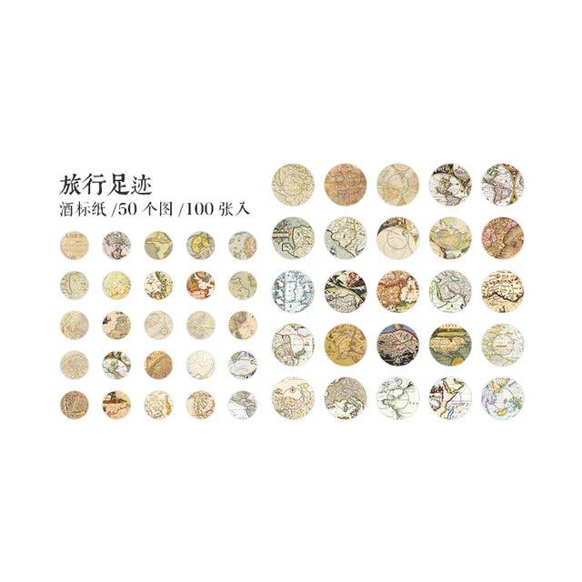 Time Button Vintage Stickers - Journal Carnival