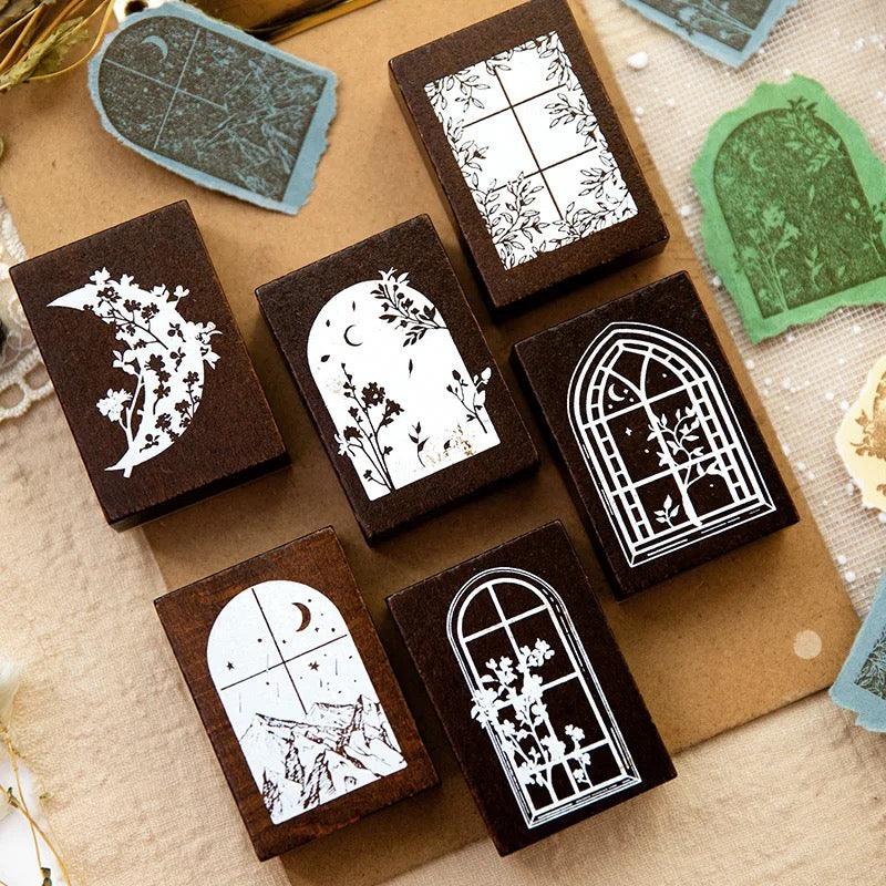 Wooden Rubber Stamp