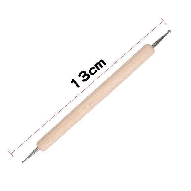 Wooden Dotting Pen Marbleizing Tool - Journal Carnival