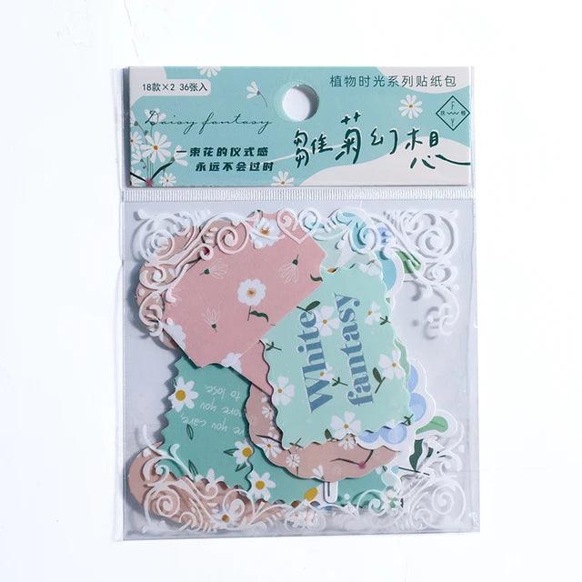 Flower Stickers - Journal Carnival