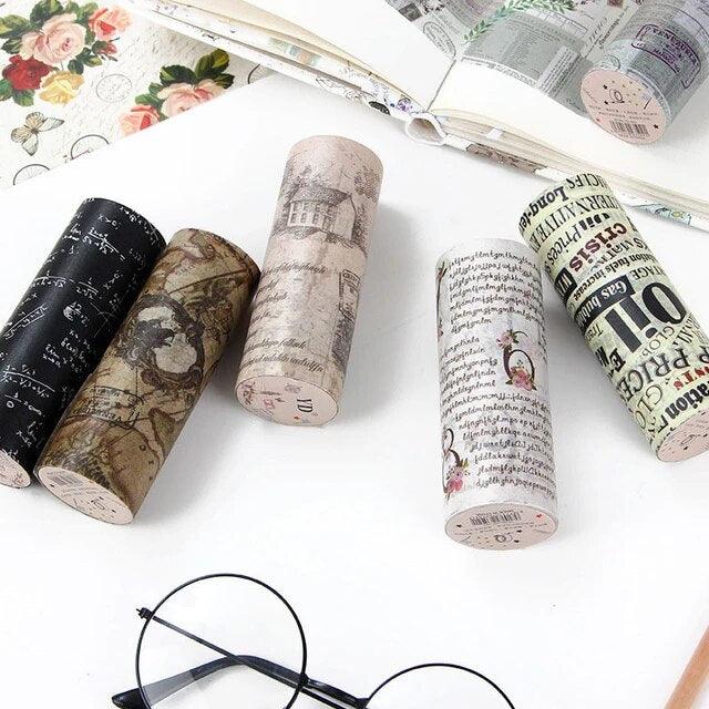 Vintage Postmark Posters Style Washi Tape - Journal Carnival