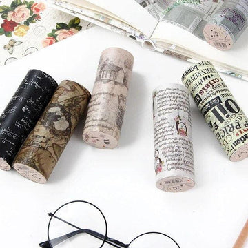 Vintage Postmark Posters Style Washi Tape - Journal Carnival