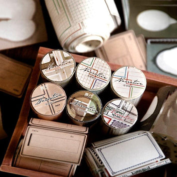 Memo Classic Border Label Pet Tapes
