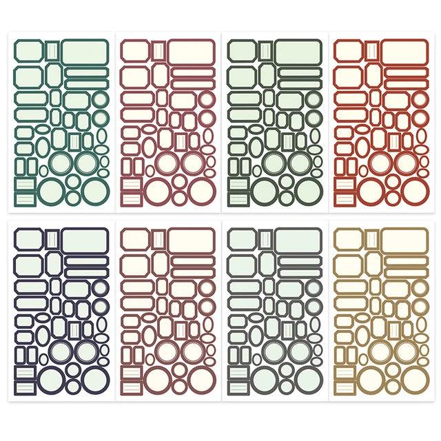 Vintage Text Collection Stickers - Journal Carnival
