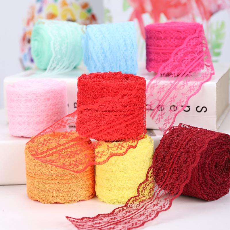Colorful Lace Fabric Ribbon - Journal Carnival