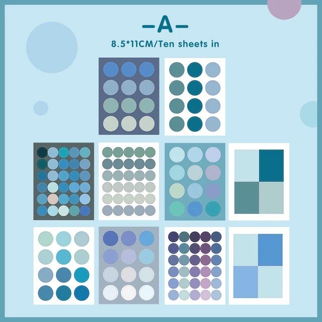 Multi-color Dot Pocket Sticker - Journal Carnival