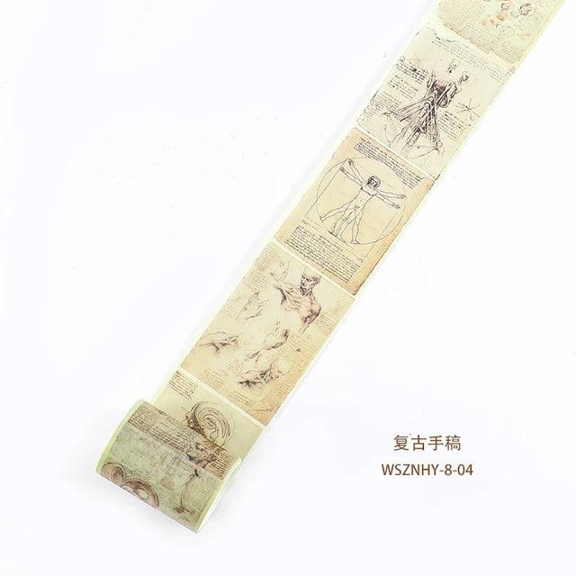 Vintage Style Washi Tape - Journal Carnival