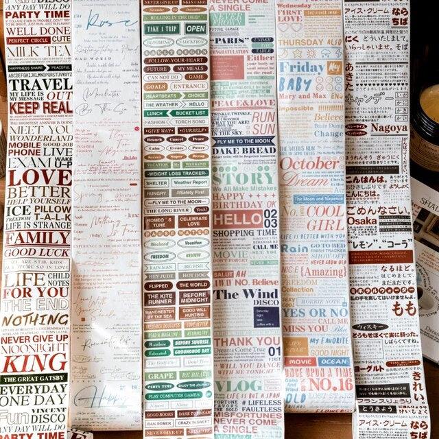 Text life style Series Washitapes - Journal Carnival