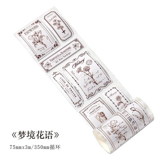 Natural Ticket Series Pet Tape - Journal Carnival