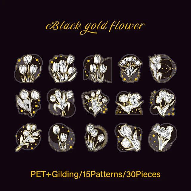 Pet Gliding Flower Stickers - Journal Carnival