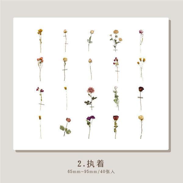 Decorative Flower Stickers - Journal Carnival