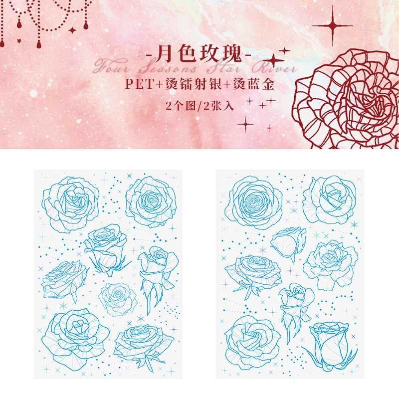 The four seasons Milky Way Stationery Stickers - Journal Carnival