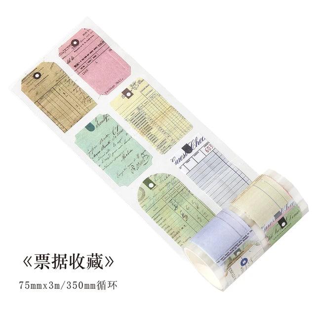 Natural Ticket Series Pet Tape - Journal Carnival