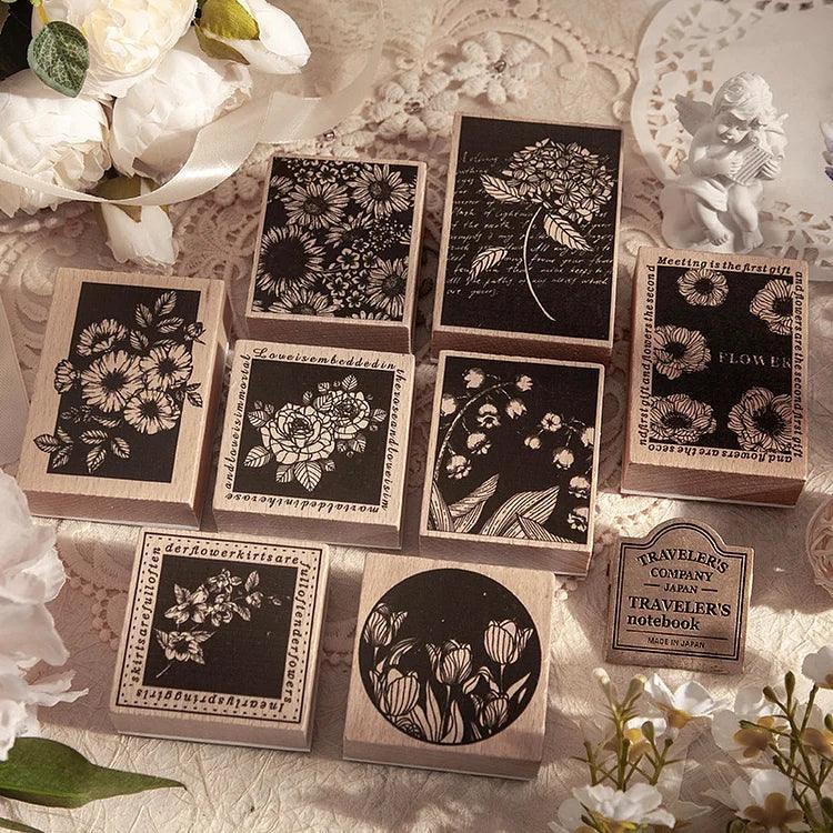 Vintage Wooden Stamp - Journal Carnival