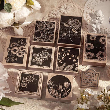 Vintage Wooden Stamp - Journal Carnival