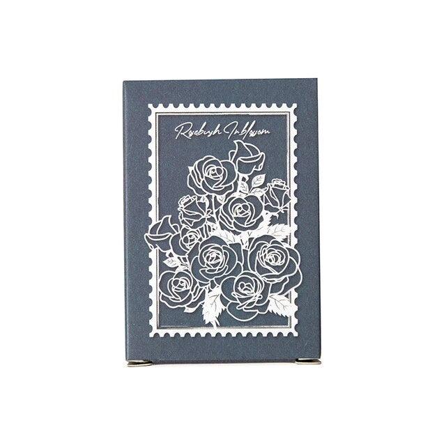 Rose style Wooden Stamp - Journal Carnival