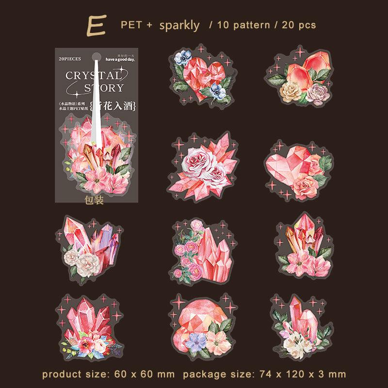 Healing Crystals Series Decorative Sticker - Journal Carnival