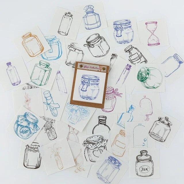 Retro message material paper pad - Journal Carnival