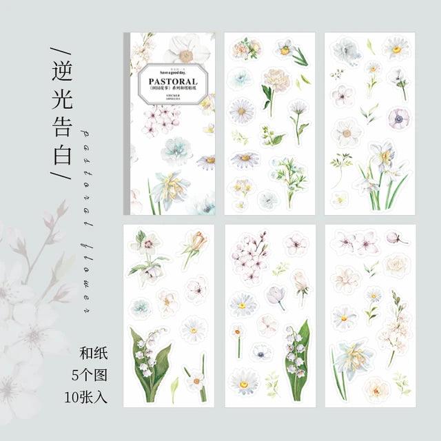 Flower Washi Sticker Book - Journal Carnival