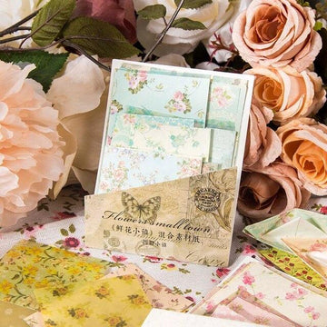 Vintage Garden Letter Series Material Paper - Journal Carnival
