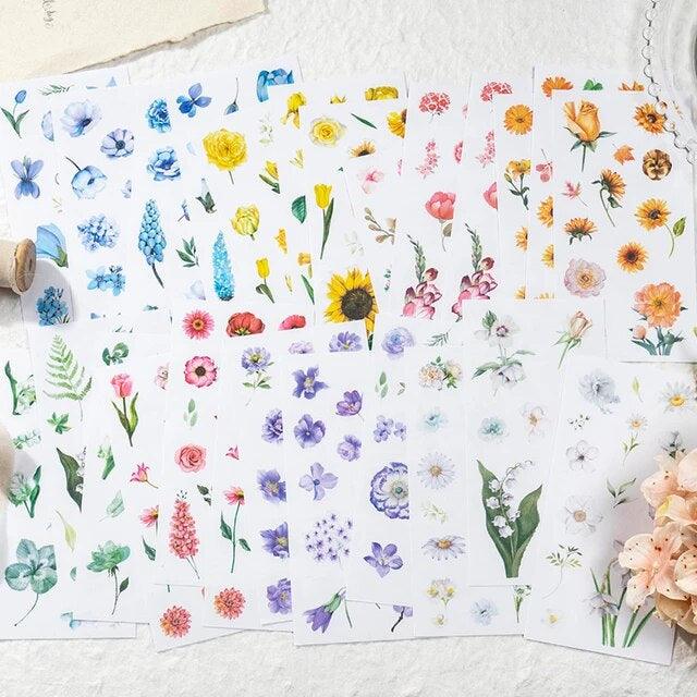 Flower Washi Sticker Book - Journal Carnival