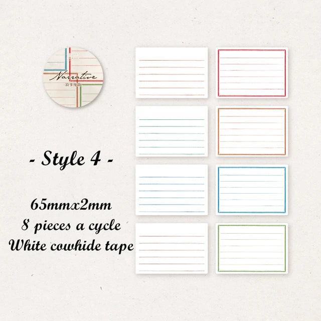 Memo Classic Border Label Pet Tapes - Journal Carnival