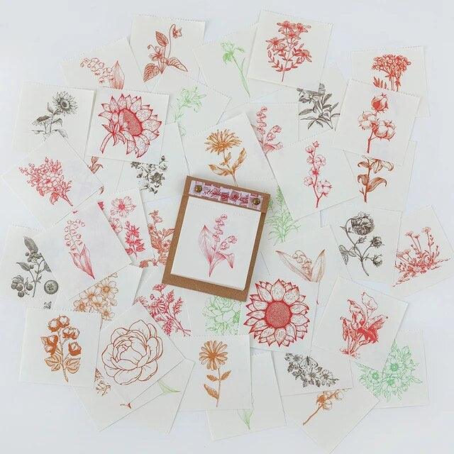 Retro message material paper pad - Journal Carnival