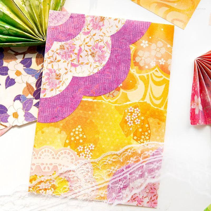 Japanese Flowers Series Scrapbook Paper - Journal Carnival
