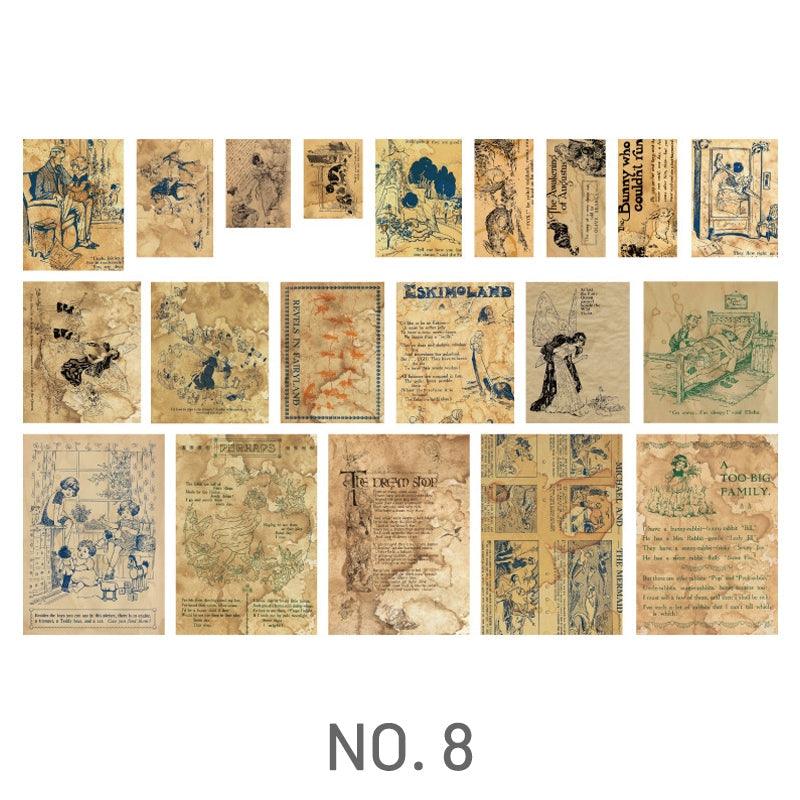 Coffee Stained Scrapbook Papers - Journal Carnival
