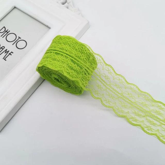 Colorful Lace Fabric Ribbon - Journal Carnival