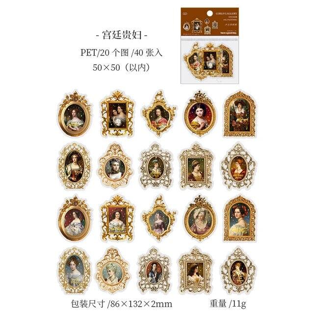 Classic Retro Character Stickers - Journal Carnival