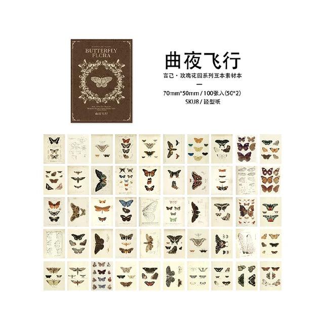 Vintage Flower Notes Paper Book - Journal Carnival