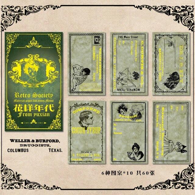 Retro society bronzed Paper Book - Journal Carnival