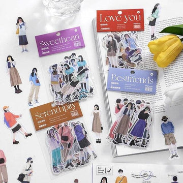 kawaii Character stickers - Journal Carnival