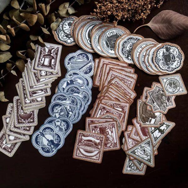 Mini Antique Stamp Stickers - Journal Carnival
