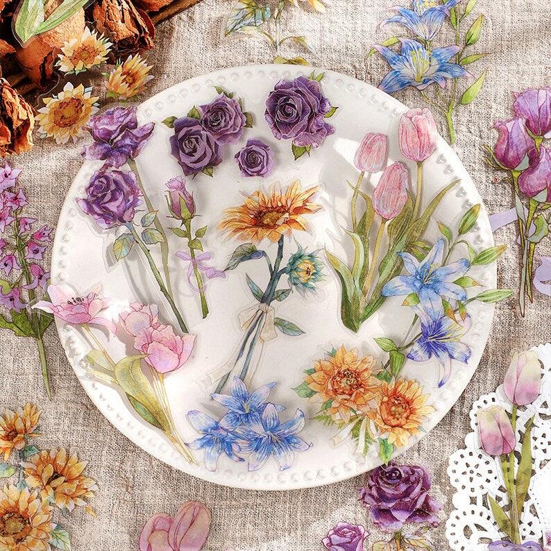 Fresh Flowers Pet Sticker - Journal Carnival