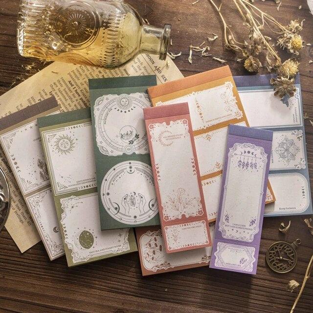 Vintage Frame Moon Phase Memo Pad - Journal Carnival
