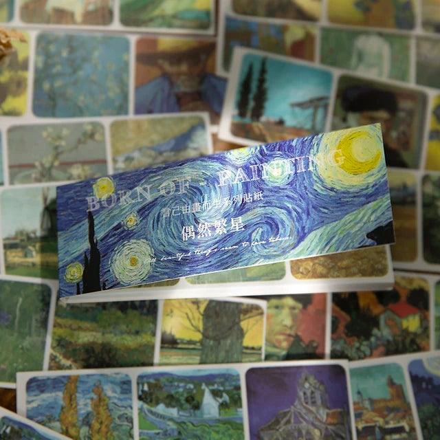 Vintage Painting Series Sticker Book - Journal Carnival