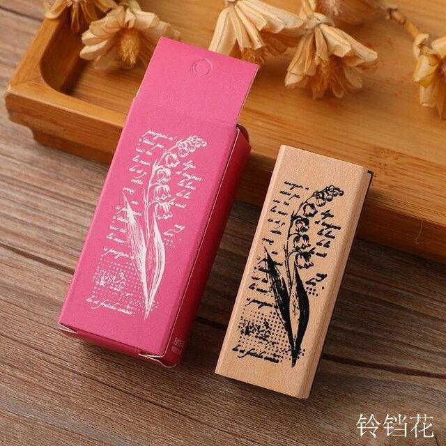 Wooden Rubber Stamps - Journal Carnival