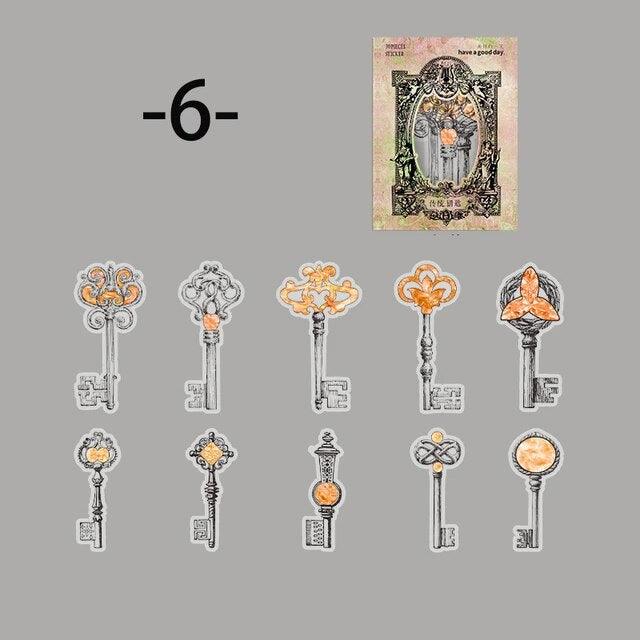 Vintage Art Crystal stickers - Journal Carnival