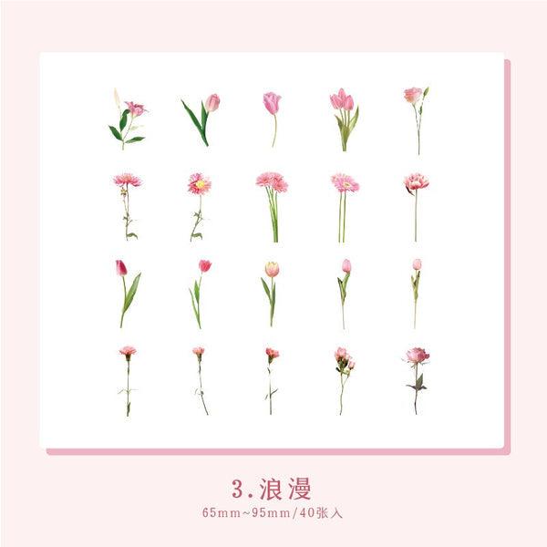 Decorative Flower Stickers - Journal Carnival