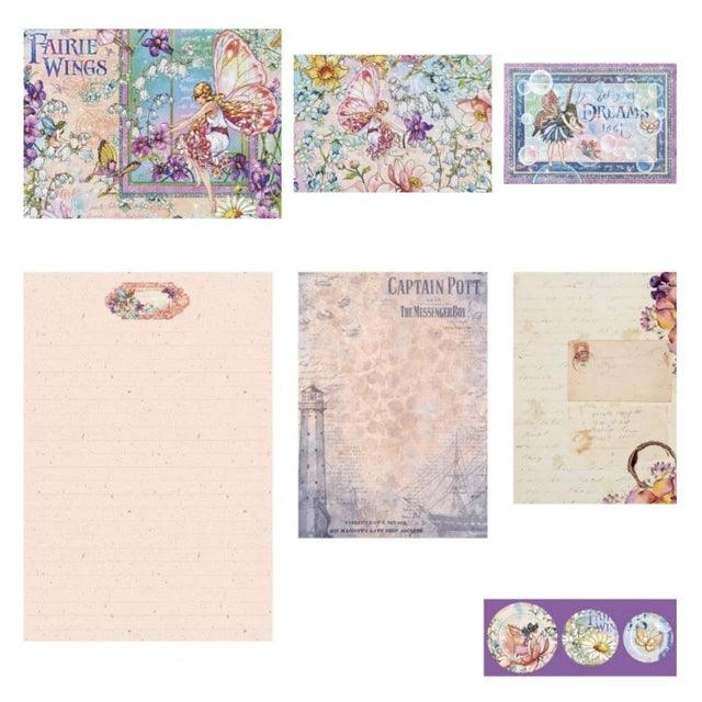Vintage Flower Memo Letter Paper Envelope With Sealing Sticker - Journal Carnival