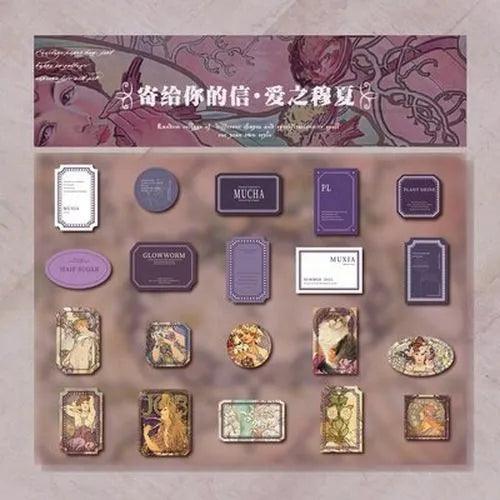 Letter To You Series Label Deco Stickers - Journal Carnival