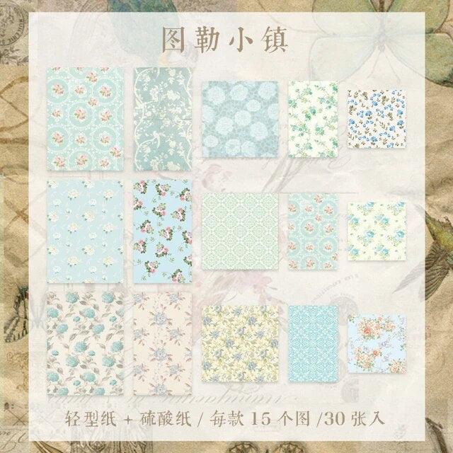 Vintage Garden Letter Series Material Paper - Journal Carnival